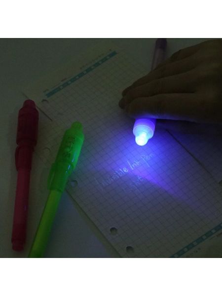 Długopis UV dioda led niewidzialne napisy do ściąg - 2
