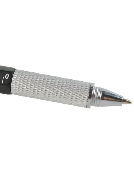 Długopis wielofunkcyjny czarny linijka poziomica - 2