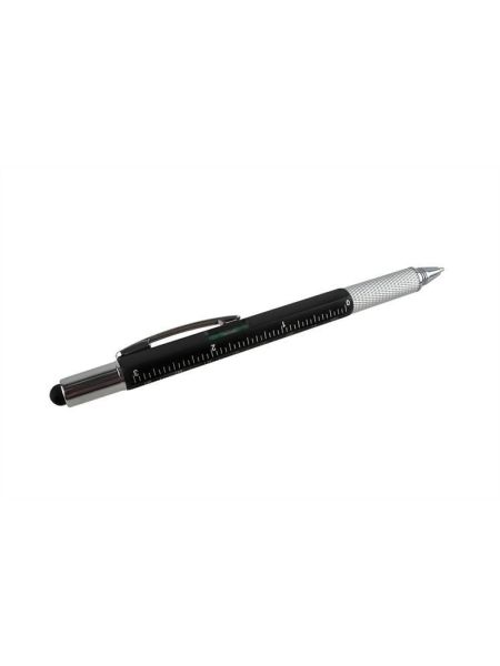 Długopis wielofunkcyjny czarny linijka poziomica - 6