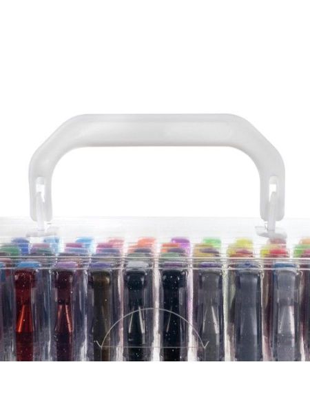 Długopisy żelowe kolorowe brokatowe zestaw 140 szt - 3