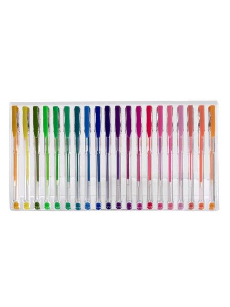 Długopisy żelowe kolorowe brokatowe zestaw 140 szt - 5