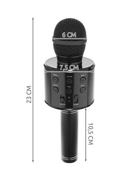 Mikrofon karaoke bezprzewodowy bluetooth głośnik - 3