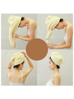 Ręcznik do suszenia włosów głowy turban czepek - image 2